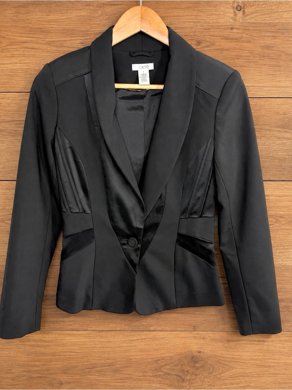 Cache Black High Fashion Tailored Blazer